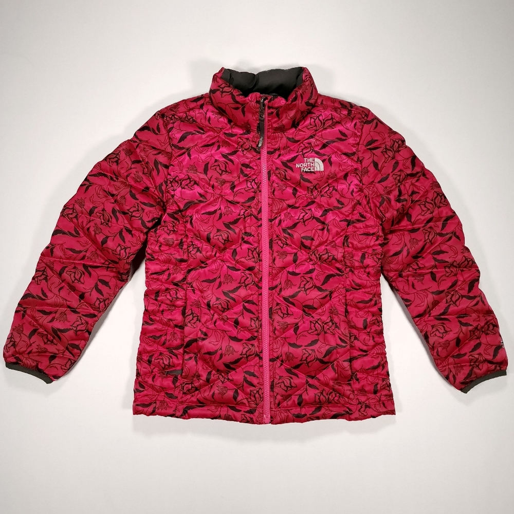 The North Face Girls Aconcagua Down Jacket Size Medium (10/12) Fusion Pink GUC!